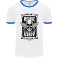 Im a Mechanic No Wont Fix For Free Funny Mens White Ringer T-Shirt White/Royal Blue