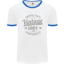 Vintage Year 32nd Birthday 1991 Mens Ringer T-Shirt White/Royal Blue