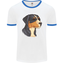 Appenzeller Sennenhund Dog Mens Ringer T-Shirt White/Royal Blue