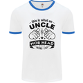 An Uncle Nob Head Looks Like Uncle's Day Mens White Ringer T-Shirt White/Royal Blue
