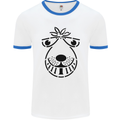 Spacehopper Retro Bouncy Toy Space Hopper Mens White Ringer T-Shirt White/Royal Blue