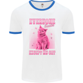Everyone Sucks Except My Cat Mens Ringer T-Shirt White/Royal Blue
