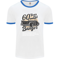 60 Year Old Banger Birthday 60th Year Old Mens Ringer T-Shirt White/Royal Blue