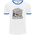 A Bored Accountant Mens White Ringer T-Shirt White/Royal Blue