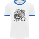 A Bored Accountant Mens White Ringer T-Shirt White/Royal Blue