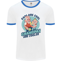 Grandpas are Cooler Grandparents Day Mens Ringer T-Shirt White/Royal Blue