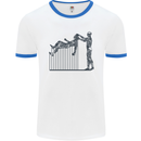 Robot Maintenance AI Futuristic SC-FI Mens White Ringer T-Shirt White/Royal Blue