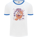 Anatomy of a Fox Foxes Funny Mens White Ringer T-Shirt White/Royal Blue