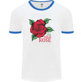 I'm a Wild Rose Mens White Ringer T-Shirt White/Royal Blue