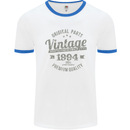 Vintage Year 29th Birthday 1994 Mens Ringer T-Shirt White/Royal Blue