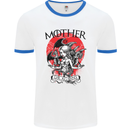 Mother of Dragons GOT Mens White Ringer T-Shirt White/Royal Blue