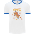Anatomy of a Cow Funny Mens Ringer T-Shirt White/Royal Blue