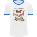 Rhopalocera Butterfies Butterfly Mens White Ringer T-Shirt White/Royal Blue