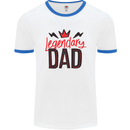 Legendary Dad Fathers Day Mens Ringer T-Shirt White/Royal Blue