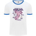 Axoloti Anatomy Mens Ringer T-Shirt White/Royal Blue