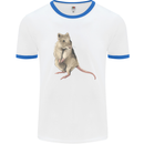 A Potoroo Mens Ringer T-Shirt White/Royal Blue
