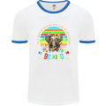 Autism Be Kind Elephant Autistic Mens White Ringer T-Shirt White/Royal Blue