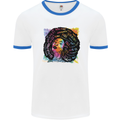 Fathers Day Gaming Mens White Ringer T-Shirt White/Royal Blue
