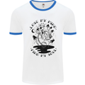 Lose My Mind Funny Magic Mushrooms Drugs Mens White Ringer T-Shirt White/Royal Blue