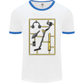 Metal Detecting Equipment ;Detector Stuff Mens Ringer T-Shirt White/Royal Blue