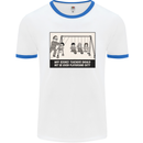 Science Teacher Playground Duty Funny Mens White Ringer T-Shirt White/Royal Blue
