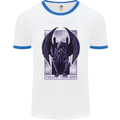 Cthulhu Follow Your God Kraken Mythology Mens Ringer T-Shirt White/Royal Blue
