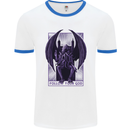 Cthulhu Follow Your God Kraken Mythology Mens Ringer T-Shirt White/Royal Blue