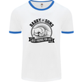 Daddy & Sons Best Friends Father's Day Mens White Ringer T-Shirt White/Royal Blue