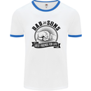Dad & Sons Best Friends Father's Day Mens White Ringer T-Shirt White/Royal Blue