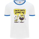 I'm So Empty Without You Funny Coffee Mens Ringer T-Shirt White/Royal Blue