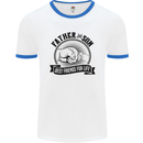 Father & Son Best Friends Father's Day Mens White Ringer T-Shirt White/Royal Blue