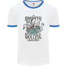Skilful Sailor Kraken Sailor Mens White Ringer T-Shirt White/Royal Blue