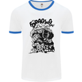 It's Foraging Time Funny Forager Mens White Ringer T-Shirt White/Royal Blue