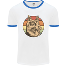 A German Shepherd Dad Mens Ringer T-Shirt White/Royal Blue