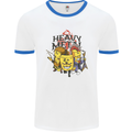 Heavy Metal Chemistry Periodic Table Mens White Ringer T-Shirt White/Royal Blue