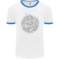 Goddess Shiva Hindu God Hinduism Religion Mens White Ringer T-Shirt White/Royal Blue