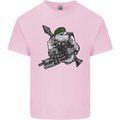 Royal Marine Bulldog Commando Soldier Mens Cotton T-Shirt Tee Top Light Pink