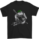 Royal Marine Bulldog Commando Soldier Mens T-Shirt Cotton Gildan Black