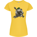 Royal Marine Bulldog Commando Soldier Womens Petite Cut T-Shirt Yellow