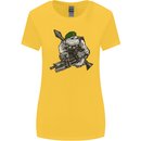 Royal Marine Bulldog Commando Soldier Womens Wider Cut T-Shirt Yellow