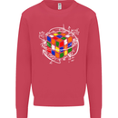 Rubix Cube Equation Funny Puzzle Enigma Mens Sweatshirt Jumper Heliconia