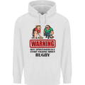 Rugby May Start Talking About Funny Beer Mens Hoodie White