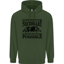 Rugby No Explanation Is Necessary Childrens Kids Hoodie Forest Green