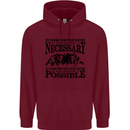 Rugby No Explanation Is Necessary Childrens Kids Hoodie Maroon