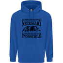 Rugby No Explanation Is Necessary Childrens Kids Hoodie Royal Blue