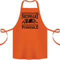 Rugby No Explanation Is Necessary Cotton Apron 100% Organic Orange