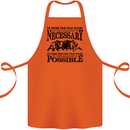Rugby No Explanation Is Necessary Cotton Apron 100% Organic Orange