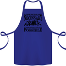 Rugby No Explanation Is Necessary Cotton Apron 100% Organic Royal Blue
