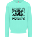 Rugby No Explanation Is Necessary Kids Sweatshirt Jumper Peppermint