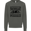 Rugby No Explanation Is Necessary Kids Sweatshirt Jumper Storm Grey